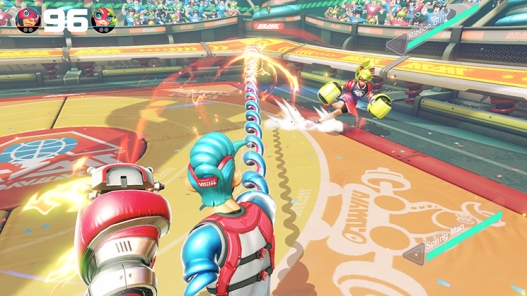 Arms for the Nintendo Switch - Screenshots - Ribbon Girl Side Stepping Attack
